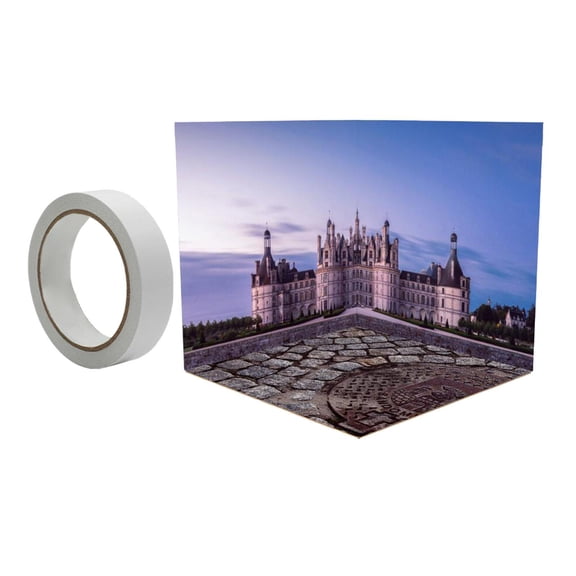 Rushawy 1/12 Backdrop Scene Model Diorama Accessory Display Scene Accessories for Action Castle