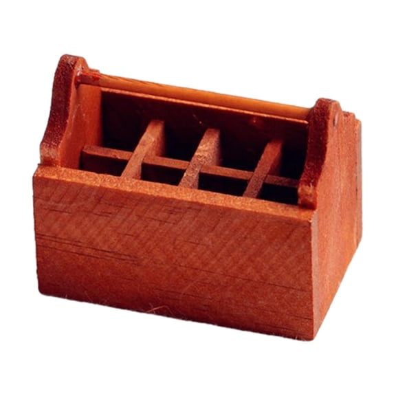 Rushawy 1/12 Dollhouse Repair Tools Box Mini Garden DIY Tools Case Dioramas Coffee Table without tools