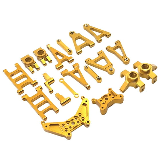 Rushawy 1/14 RC Cars Metal Spare Parts for 14301 14302 Accessory DIY Easy to Install Golden