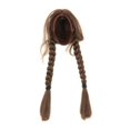 thumbnail image 1 of Rushawy 1/6 Female Hair Doll Decoration for 12'' Woman Doll Action Figures Accessory Brown Dual Braid, 1 of 9