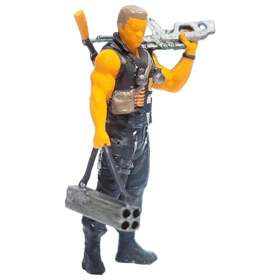 Rushawy 1/64 Male Figure Movie Scene Handpainted Mini Miniature Resin Doll Character for