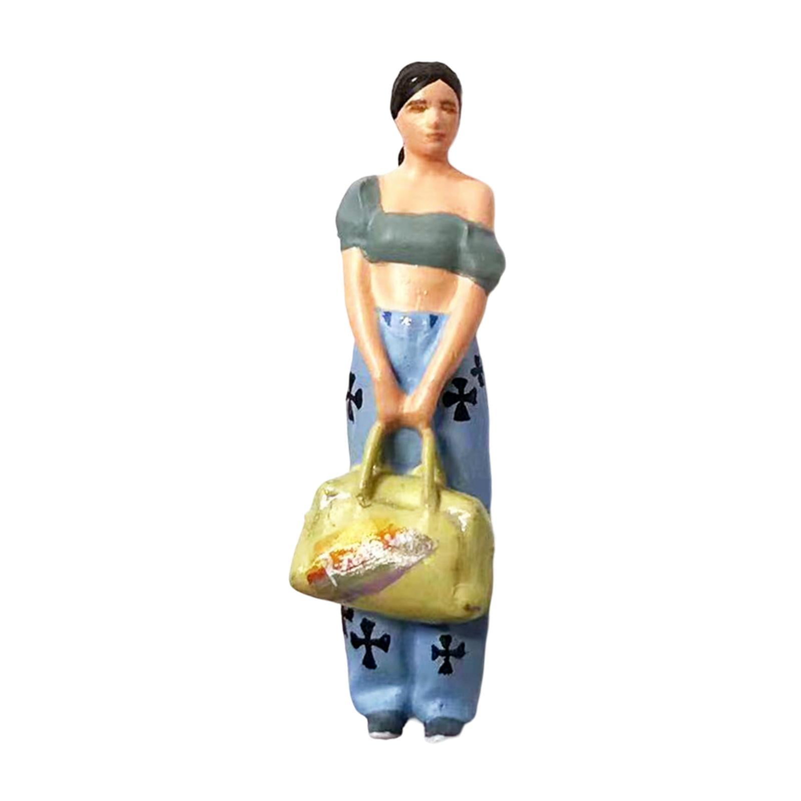 Rushawy 1/64 Scale Miniature Figure Compact 1/64 People Model for Bedroom Home Table A