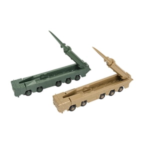 Rushawy 2 Pieces 1/144 Vehicle Building Kits 4D Assemble Vehicle DIY Assemble Battle Car DF 17