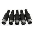 thumbnail image 1 of Rushawy 2xDIN Mini Pin Male Plug Audio Jack Connector for Keyboard/Mouse DIY 8 Pin 2 Pcs, 1 of 9