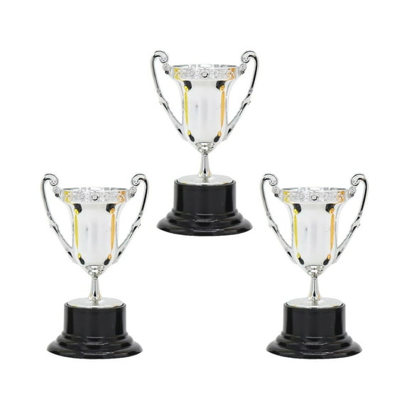 Rushawy 3 Pieces Mini Trophies Small for Classroom Rewards Competitions Party Favors