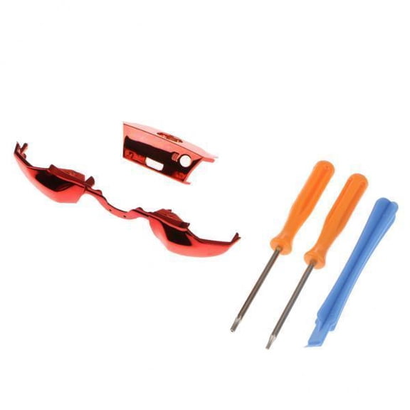 Rushawy 3xLB RB Bumper Buttons + Screwdriver Kit For Red 3 Pcs