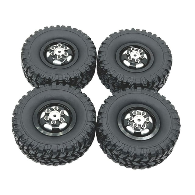Rushawy 4 Pieces RC Car Wheels and Tires RC Tires with Wheel Rim