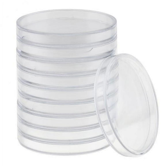 Rushawy 5x10 Pieces Clear Capsules Containers Holders Collectors Gift 65mm 5 Pcs