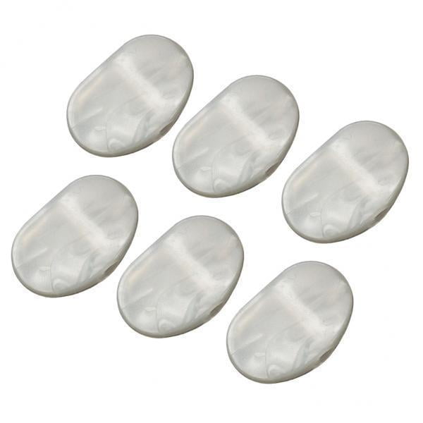 Rushawy 6x6pcs Guitar Tuning Pegs Machine Heads Replacement Pearl Knobs White