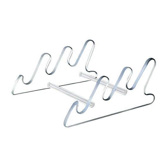 Rushawy Acrylic Keyboard Display Stand 3 Tier Keyboard Tray 9.8x8.6x4.3 inch Transparent A