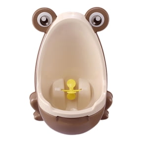Rushawy Boy Toilet Training Adjustable Height Standing Urinal Toilet Hanging Pee Trainer Light Coffee