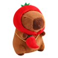 thumbnail image 1 of Rushawy Capybara Plush Toys Home Decor Soft Collectible Plush Capybara Doll for Gifts chili 28cm, 1 of 9