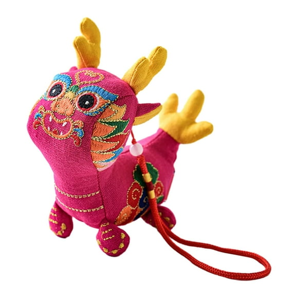 Rushawy Chinese Dragon Plush Toys New Year Dragon Plush Toys Pendant New Year Decoration Style C