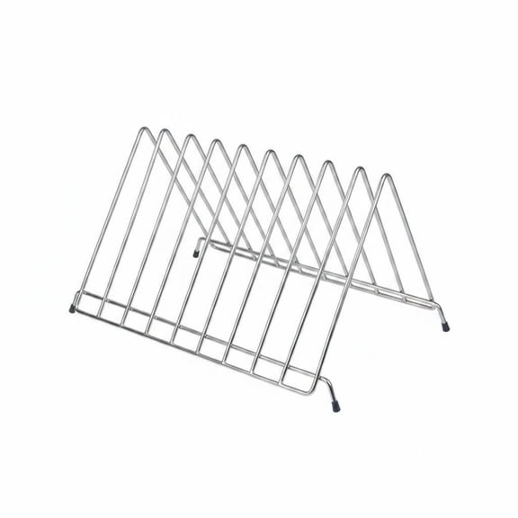 Rushawy Chopping Board Rack Butcher Block Holder Cutting Board Organizer 6 Slot 6mm Thick Frame for Busy Restaurant Prep Stations and Chefs