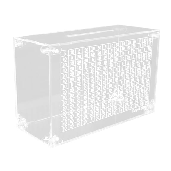 Rushawy Clear Piggy Bank Unbreakable with Counting Target for Kids Boys Girls Adults