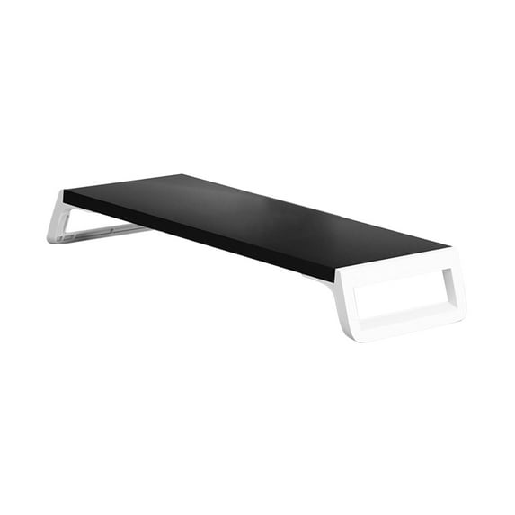 Rushawy Computer Riser, Stand Desk for Printer Desktop Shelf for black and white