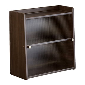 Rushawy Countertop Storage Cabinet Desktop Storage Box Portable Rustic Versatile Counter 30cm