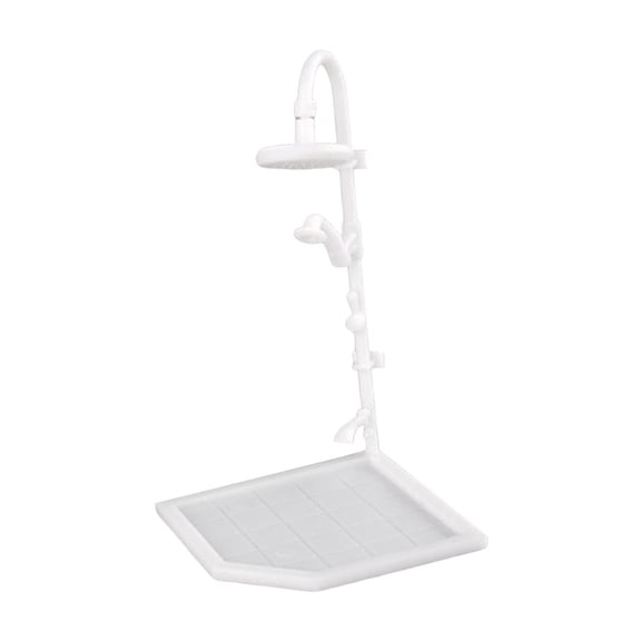 Rushawy Doll House Supplies Miniature Bathroom Head Realistic Doll House Shower Dollhouse Shower Head for DIY Miniture Bathroom Party M
