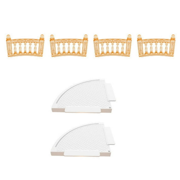 Rushawy Dollhouse Building Accessory Play House Supplies Develops Fine Motor Skills Kids Balcony