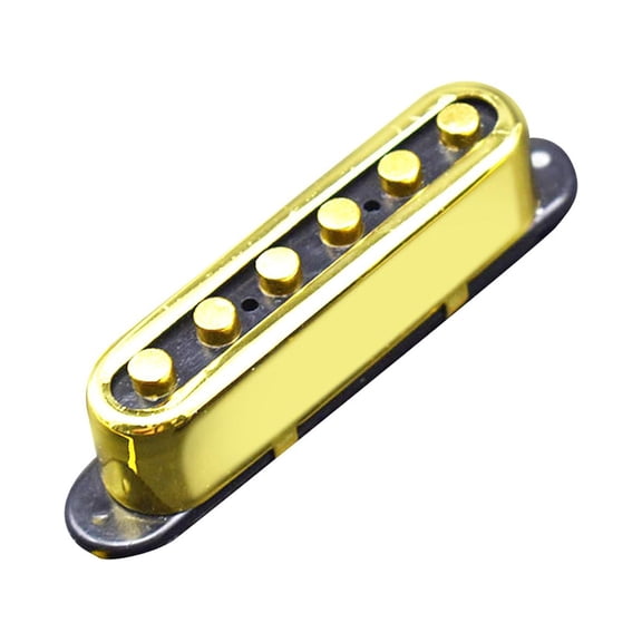 Rushawy Electric Guitar Pickup Single Coil Easy Installation High Output 6 String Pickup gold