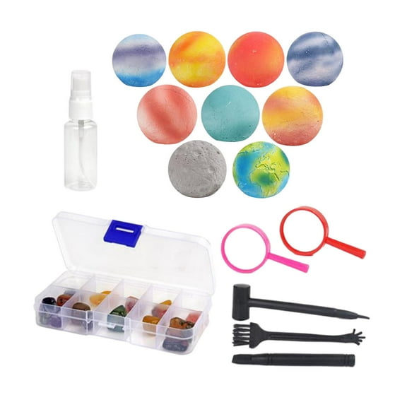 Rushawy Gemstone Ore Digging s Halloween Present Science Toys Solar System Excavating