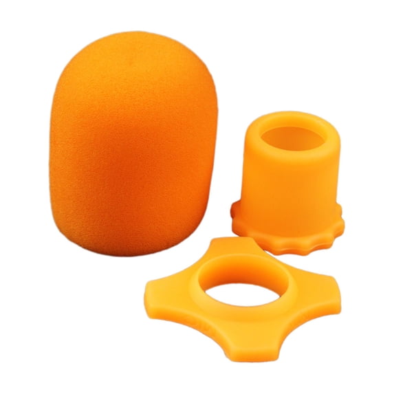 Rushawy Handheld Protection Windscreen Bottom Rod Sleeve Holder Mic Cover Orange