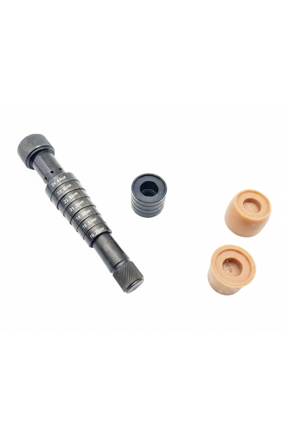 Jewelry Sizing Ring Expander Band Stretcher Carbon Steel Detachable Base with 17 to 24mm Sizing Cone for Workshops