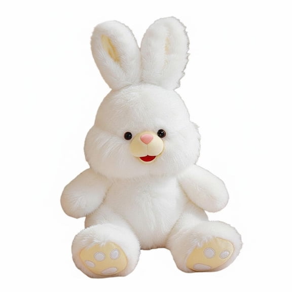 Rushawy Long Ear Hare Stuffed Animal Cute Design Soft Hare Toy Birthday Gift Bunny Soft Toy for Girls, Young Children, Nursery, Bedroom Decor, Playroom