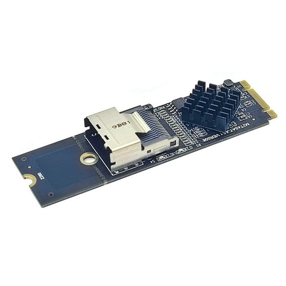 Rushawy M.2 to Mini SAS 36 Pin SFF-8087 3.0 Expansion Card Low Latency PCB no Cable