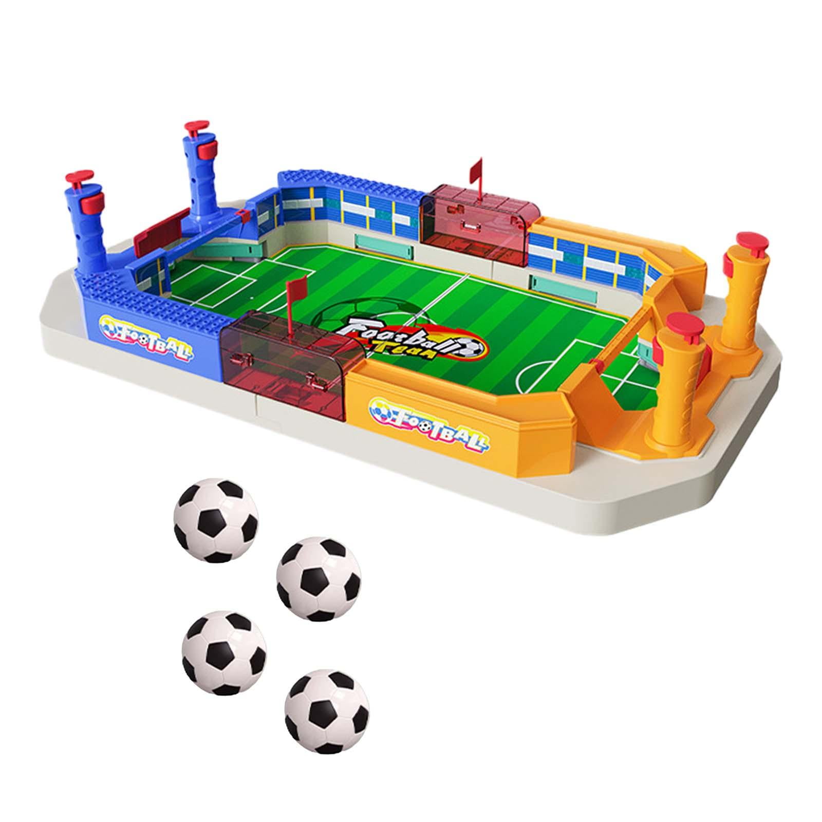 Rushawy Mini Table Soccer Game Mini Foosball Games Tabletop Football Soccer Pinball Game 4 Ball