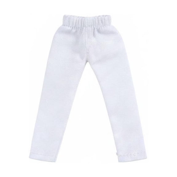 Rushawy Miniature Pants Doll Leggings Trousers Elastic Waist Slim Fit Textile Build for 1 12 Scale Dolls Cosplay and Display