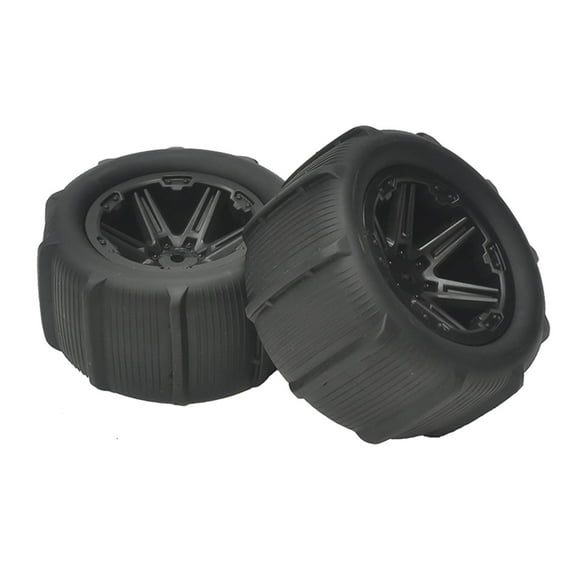 Rushawy RC Car Rim And Tires RC Tires Easy to Install Heavy Duty Snow Tires RC Car Wheel 2pcs