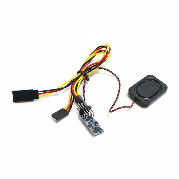 Rushawy RC Engine Sound Simulator Vehicle Sound Module Kit Speaker Auto Start Stop Intelligent Control for Crawlers Trucks Flat Runners
