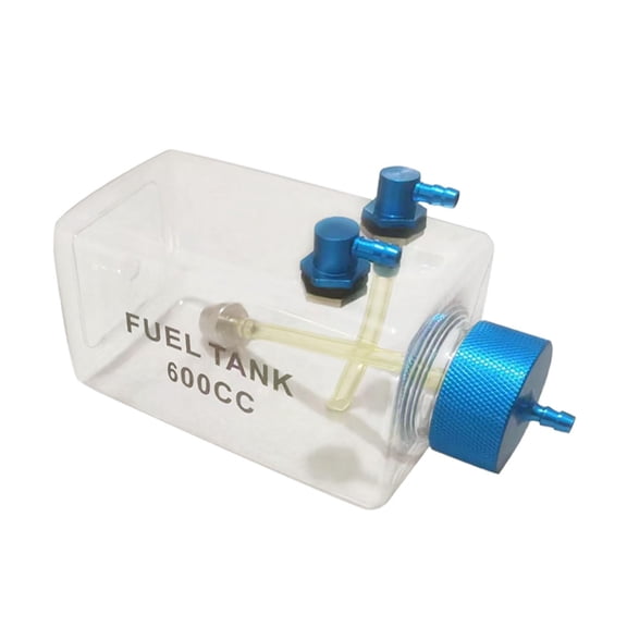 Rushawy RC Plane Fuel Tank Transparent Oil Bottle for Model Gas Airplane Spare Parts 600CC