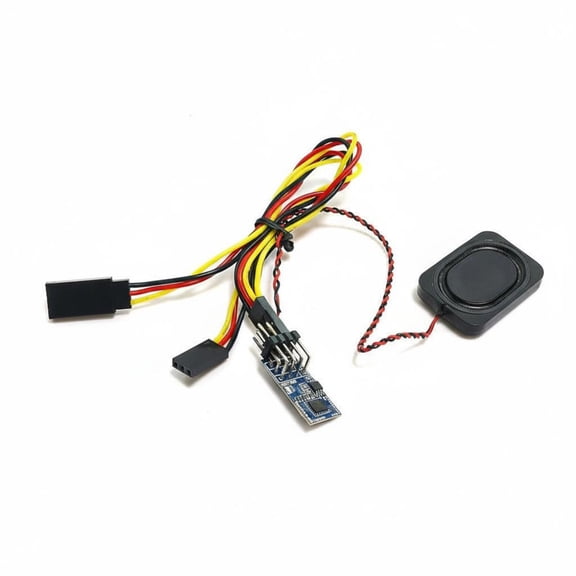 Rushawy RC Vehicle Sound Module Engine Simulator Kit Auto Start Stop Lightweight Plastic Build for 1/35 1/28 1/24 Scale Crawlers and Trucks
