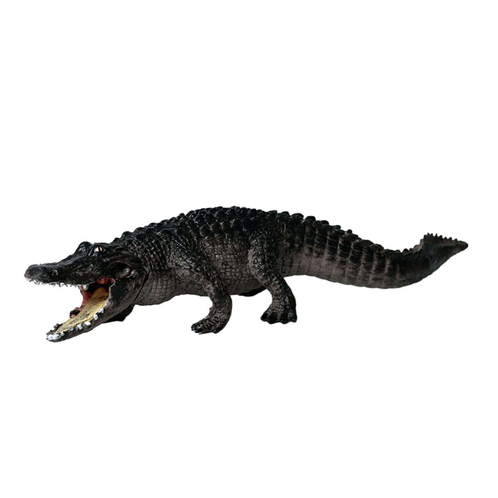 Figurines Anciennes Crocodile/Alligator En Plastique Peint - Marque Starlux - Occasion Bon État