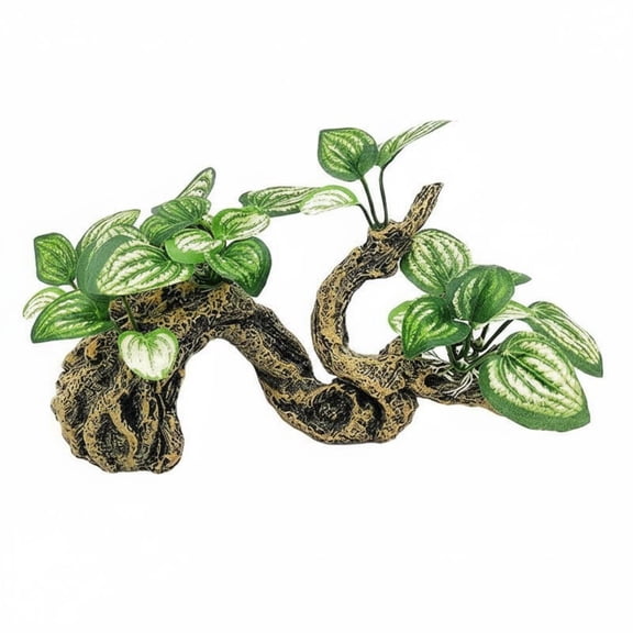 Rushawy Reptile Rock Cave Easy to Clean Reptile Cave Hide Stable Base Pet Decor for Terrarium