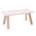 thumbnail image 1 of Rushawy Simple Design Wood End Table Coffee Table Handmade Desk Tea Table for 1:12 Scale, 1 of 9