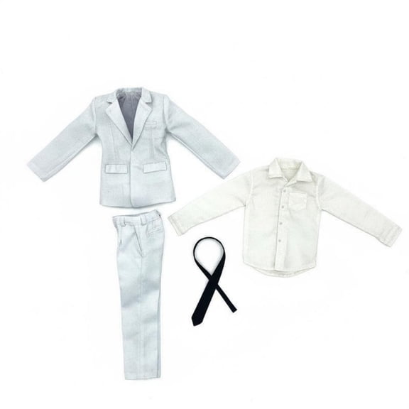 Rushawy Suit Set Action Figure Outfit Male Doll Clothing Polyester Set for 12 Inch Figures Ideal for Collectors and Display