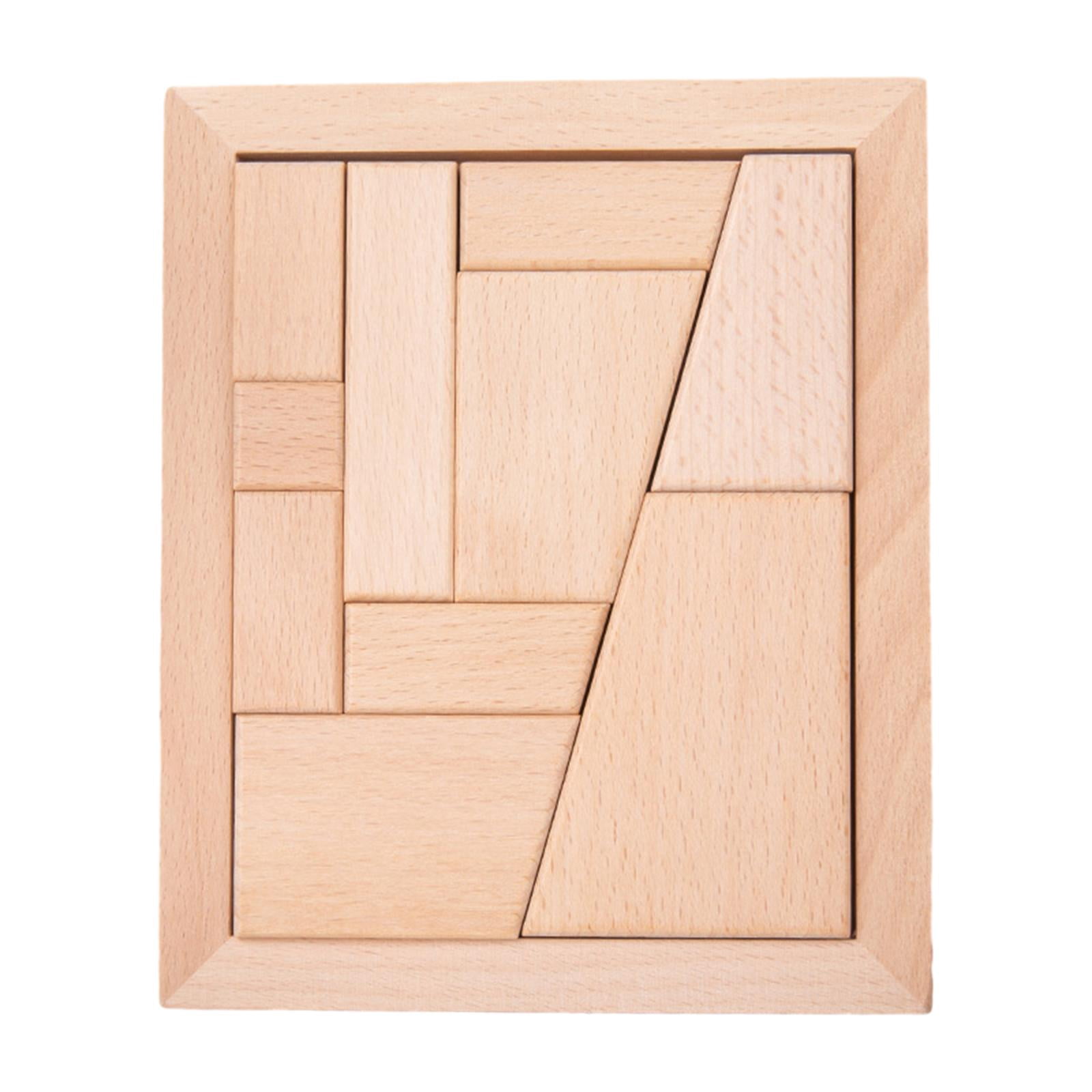 Rushawy Tangram Wooden Puzzle Adults Puzzles Games Educational Toys