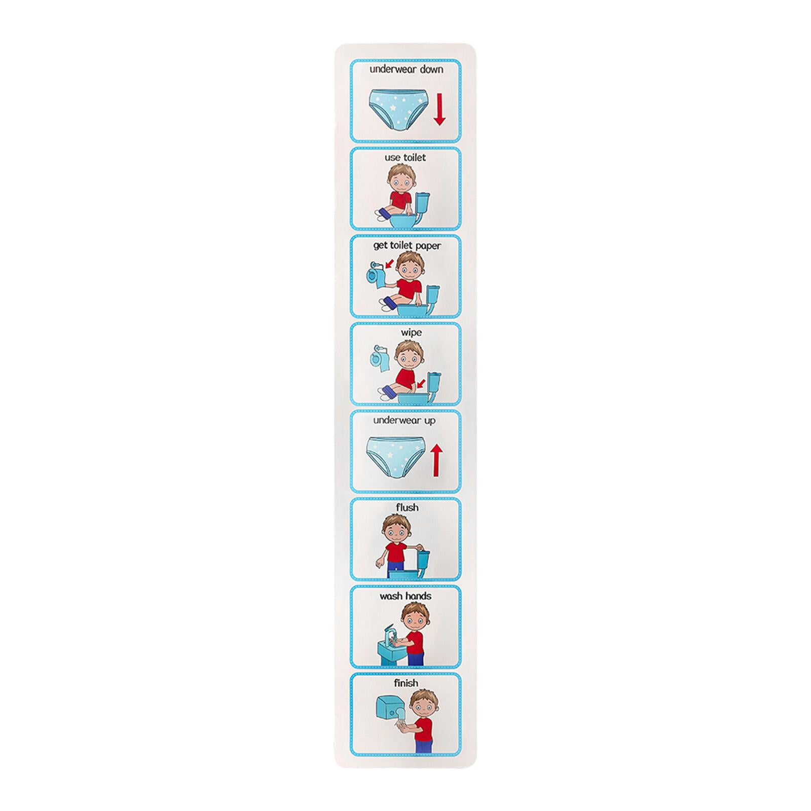 Rushawy Toilet Training Chart Potty Chart Visual Schedule for Kids ...