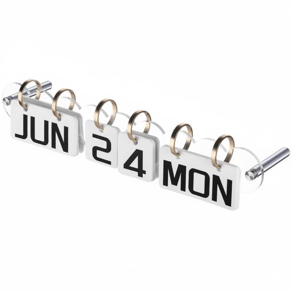 Rushawy Wall Calendar Rack Display Stand Holder Acrylic Thick Panel for Office Reception and Home Decor