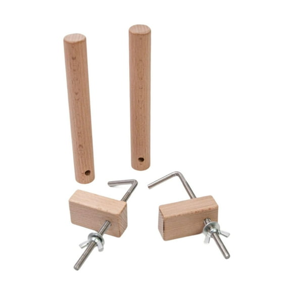 Rushay 2 Pieces Warping Clamp Warping Pegs DIY Warping Pegs and Clamp Weaving Loom Pegs