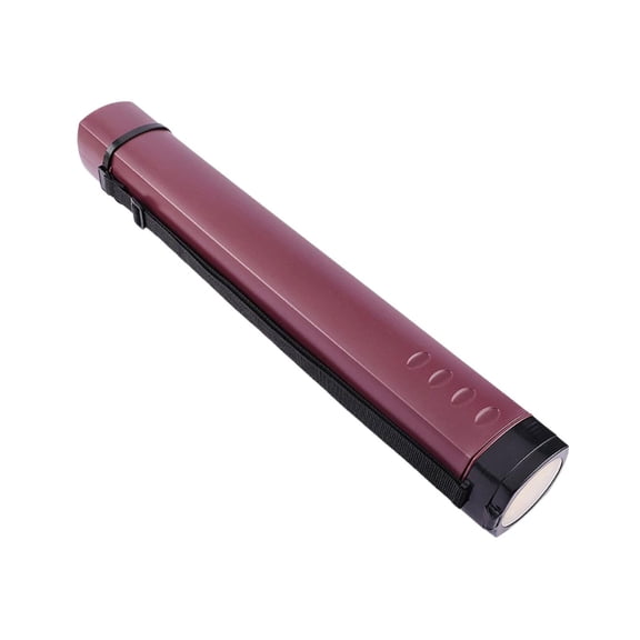 Rushay Document Storage Tube, Drawings Tube, Expandable Protection with Carrying Strap, Red