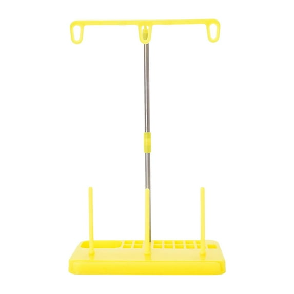Rushay Thread Spool Holder Stand 3 Spools Holder, Lightweight, Wiring Rack, Detachable, Yellow