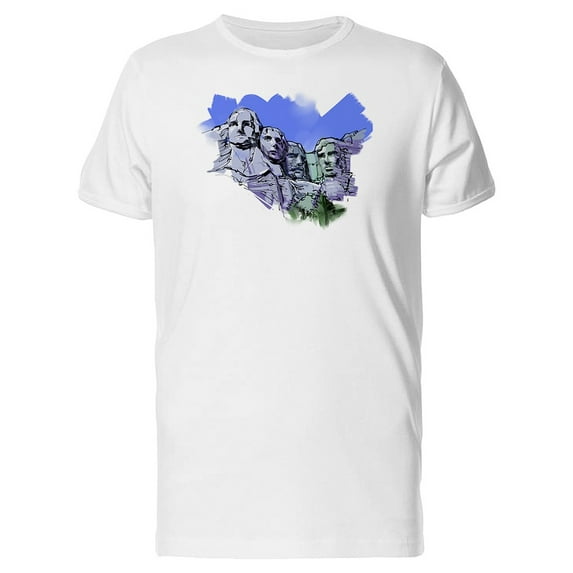 Rushmore Watercolor T-Shirt Men -Image by Shutterstock, Male Medium