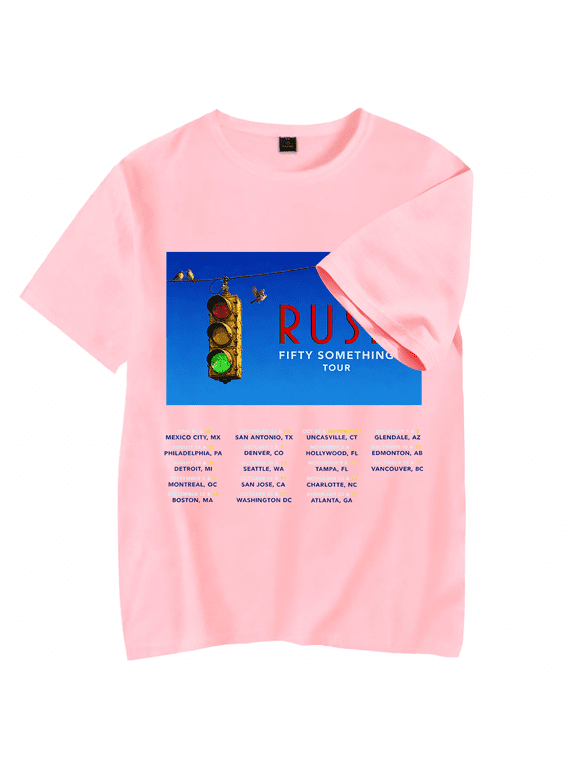 Rushs Merch Shirt Band 2026 New Tour Tshirt Fashion Print Tees For Women Men