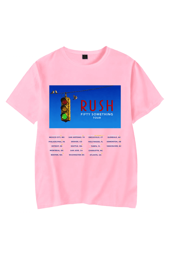 Rushs Merch Shirt Band 2026 New Tour Tshirt Fashion Print Tees For Women Men