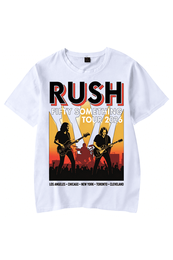 Rushs Shirt Band Print 2026 Tour Merch Tshirts Music Graphic Fashion Tees For Fans