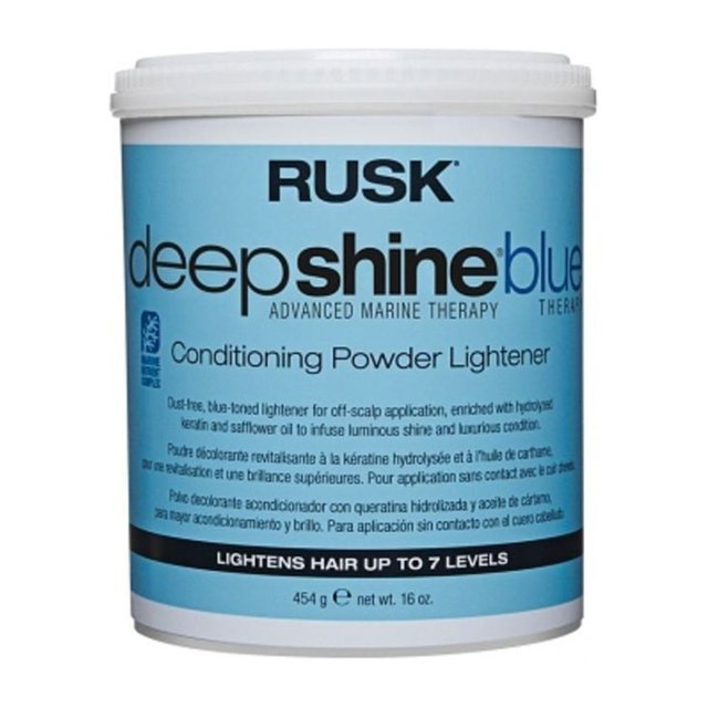 Rusk Deepshine Blue Conditioning Powder Lightener, 16 Oz